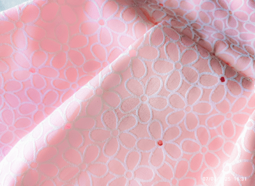 juiliyi Vestido Rosa Relieve