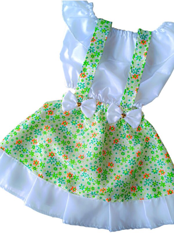 Green floral dress