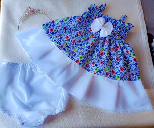 Vestido Flores Azules