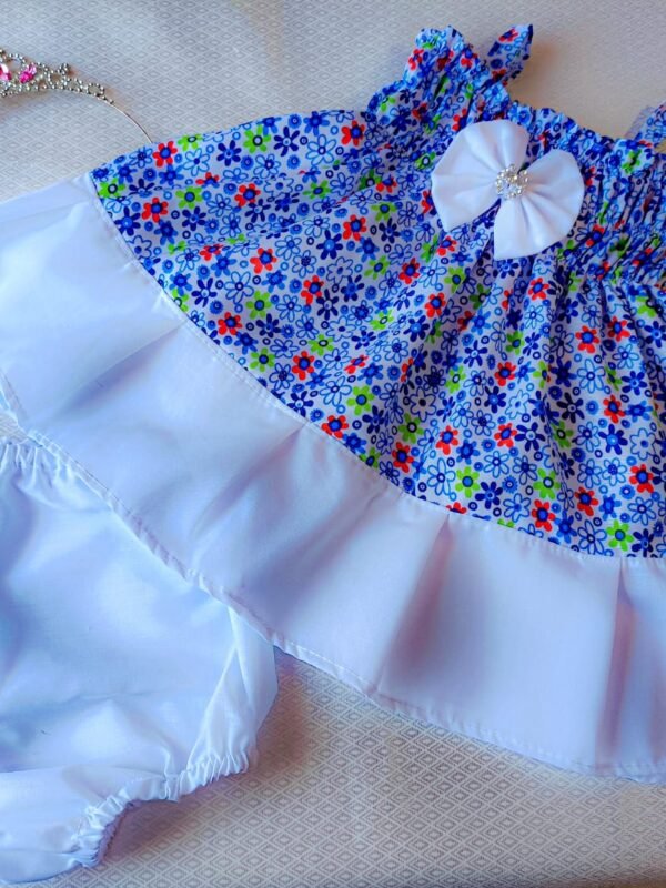 Vestido Flores Azules