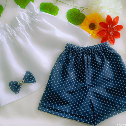 Mochito Azul Oscuro y Blusita Mami