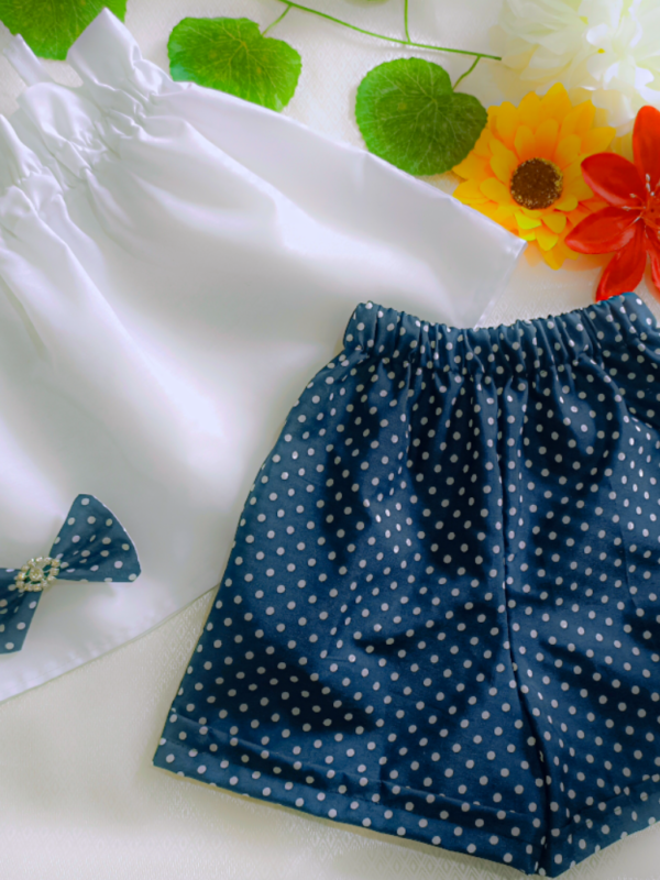 KJYGT98UJ Mochito Azul Oscuro y Blusita Mami