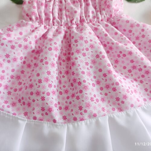 Vestido Rosa Floreado Suave