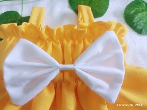 Dulce Vestido Amarillo que Llena de Alegría a la Pequeña