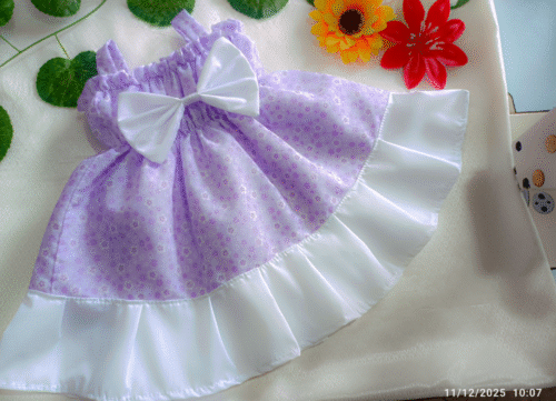 iyt87y97uh Vestido Lila Suave Belleza