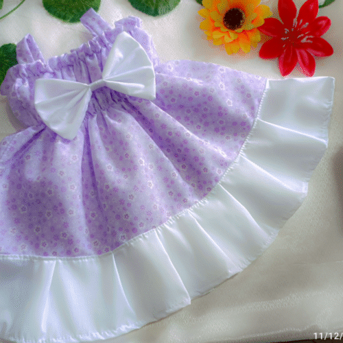 iyt87y97uh Vestido Lila Suave Belleza