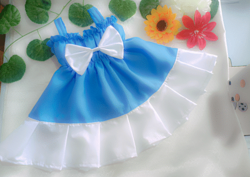 jgvvug Encantador Vestido Celeste que Ilumina la Ternura de la Bebé