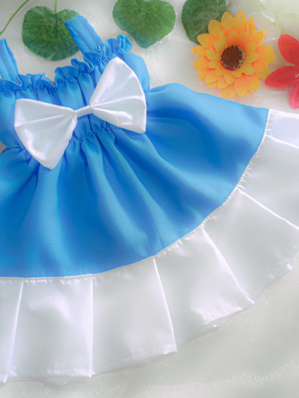 jgvvug Encantador Vestido Celeste que Ilumina la Ternura de la Bebé