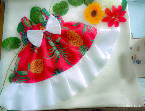 mgvvugf Vestido Rojo Tropical Carive