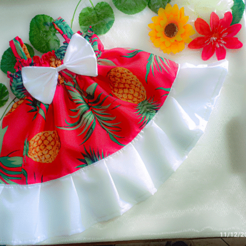 mgvvugf Vestido Rojo Tropical Carive