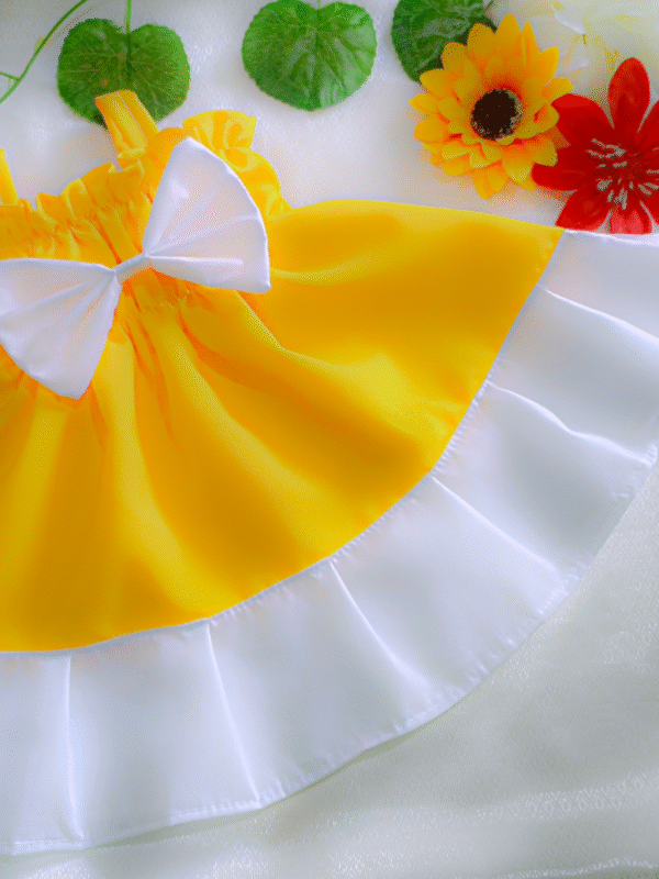 ufgo8yg Dulce Vestido Amarillo que Llena de Alegría a la Pequeña